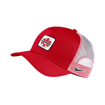 Canada Soccer National Team Classic 99 Nike Trucker Mesh Hat - Red - Pro League Sports Collectibles Inc.