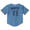 Child Toronto Blue Jays Bo Bichette #11 Nike Powder Blue Horizon Alternate Replica Team Jersey - Pro League Sports Collectibles Inc.