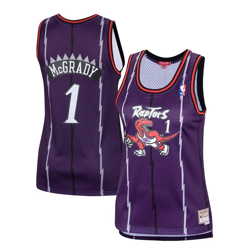 Women’s Tracy McGrady Toronto Raptors 1998-99 Purple Mitchell & Ness Hardwood Classic Swingman Jersey - Pro League Sports Collectibles Inc.