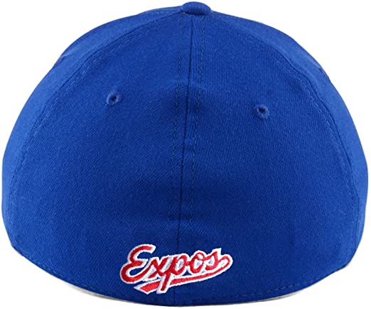 Men's Majestic White/Royal Montreal Expos Cooperstown Collection