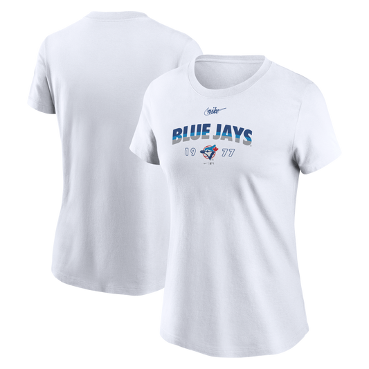 Women’s Toronto Blue Jays Nike Retro White T-Shirt - Pro League Sports Collectibles Inc.