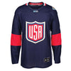 Team USA 2016 World Cup of Hockey Adidas Men’s Premier Navy Jersey - Pro League Sports Collectibles Inc.