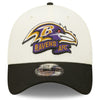 Baltimore Ravens 2022 Sideline New Era Cream/Black - 39THIRTY 2-Tone Flex Hat - Pro League Sports Collectibles Inc.