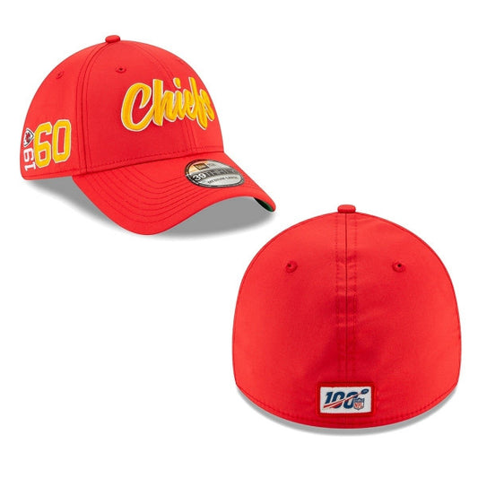 Kansas City Chiefs New Era 2019 On Field Sideline Home 39Thirty Flexfit Hat - Pro League Sports Collectibles Inc.