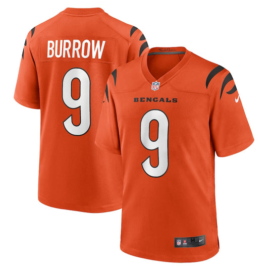 Joe Burrow Cincinnati Bengals Nike Alternate Orange - Game Jersey - Pro League Sports Collectibles Inc.