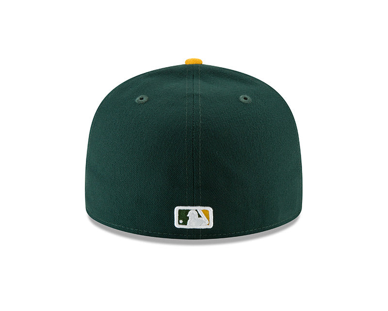 Oakland A's New Era Green/Yellow Authentic Collection On-Field Home 59FIFTY Fitted Hat - Pro League Sports Collectibles Inc.