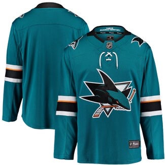 San Jose Sharks Home Break Away Fanatics Replica Jersey - Pro League Sports Collectibles Inc.