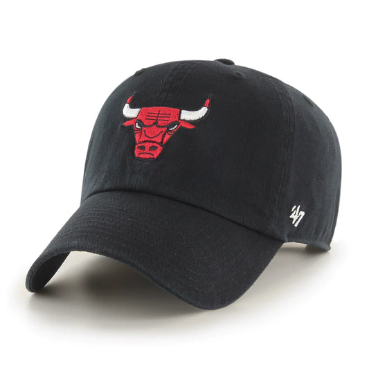 Chicago Bulls Black Clean Up '47 Brand Adjustable Hat - Pro League Sports Collectibles Inc.