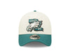 Philadelphia Eagles 2022 Sideline New Era Cream/Green- 39THIRTY 2-Tone Flex Hat - Pro League Sports Collectibles Inc.