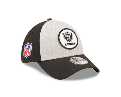 Las Vegas Raiders New Era 2022 Sideline 39THIRTY Historic Flex Hat - Heathered Gray/Black - Pro League Sports Collectibles Inc.