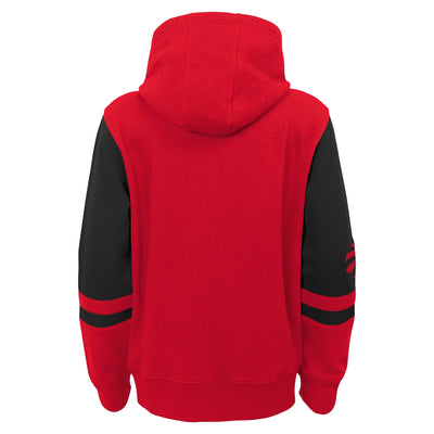 Child Toronto Raptors Full Zip Red Black Fleece Hoodie - Pro League Sports Collectibles Inc.