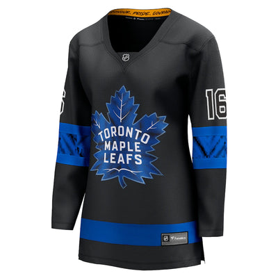 Women's Toronto Maple Leafs Mitchell Marner #16 Fanatics Branded Black - Alternate Premier Breakaway Reversible Jersey - Flip - Pro League Sports Collectibles Inc.