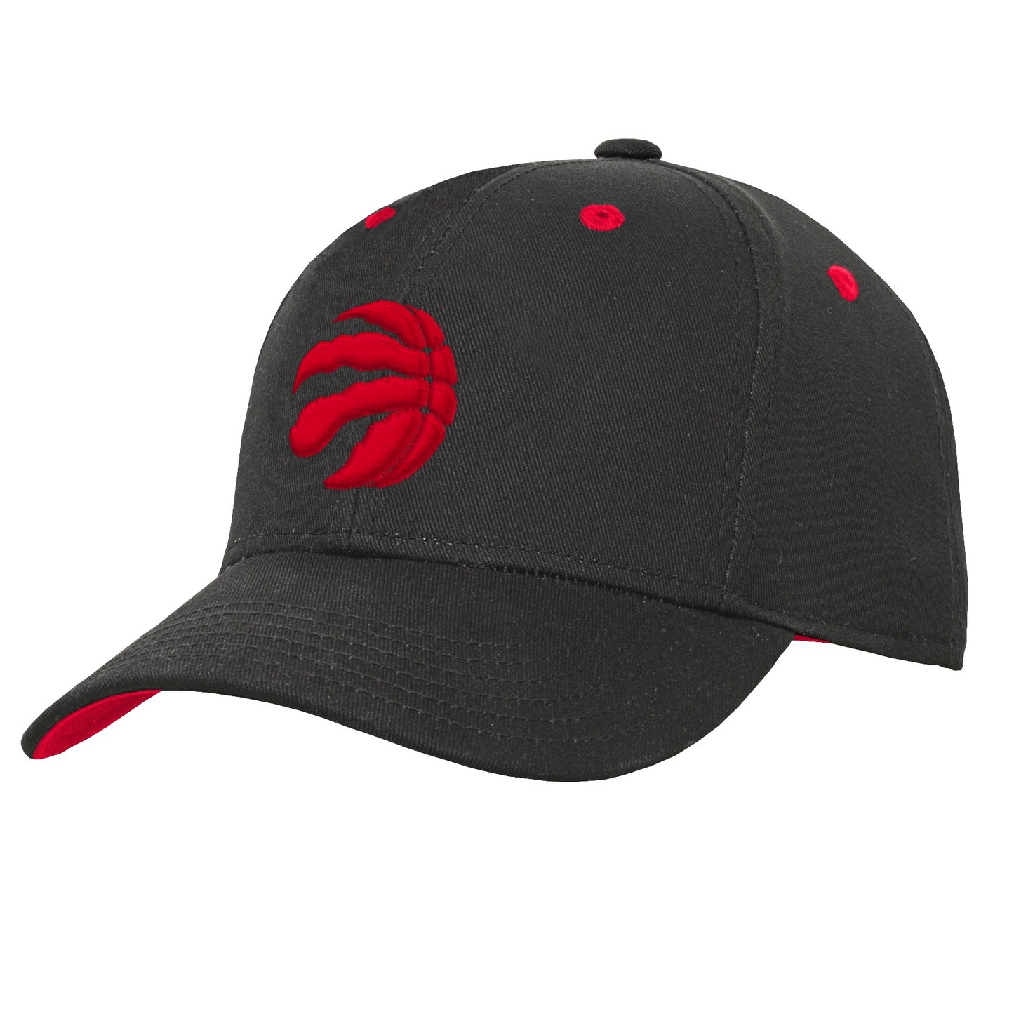 Youth Toronto Raptors Blk/Red Precurve Hat - Pro League Sports Collectibles Inc.