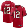 Tom Brady #12 Tampa Bay Buccaneers - Red Nike Game Finished Player Jersey - Pro League Sports Collectibles Inc.