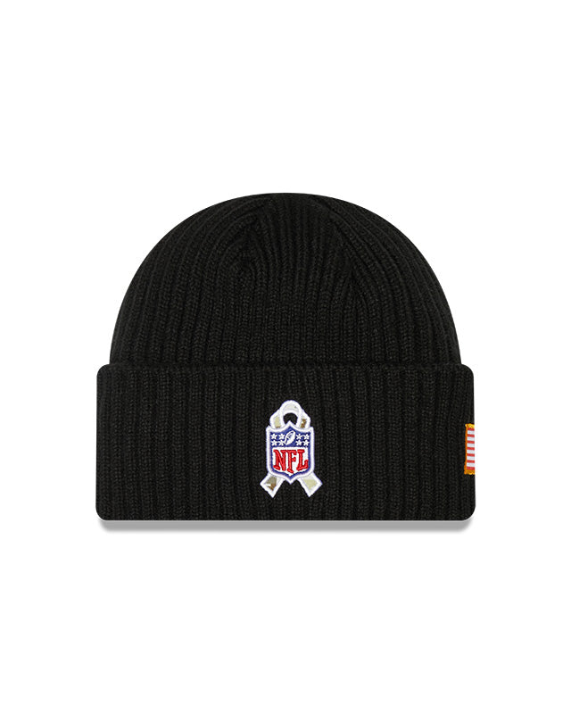 Baltimore Ravens New Era Salute To Service 2022 Sport Cuffed Knit Hat - Pro League Sports Collectibles Inc.