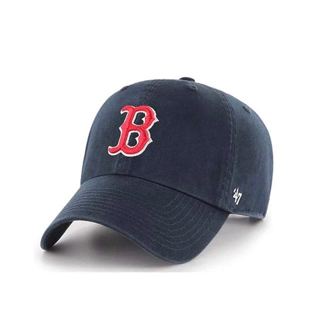 Boston Red Sox Navy Clean Up '47 Brand Adjustable Hat - Pro League Sports Collectibles Inc.