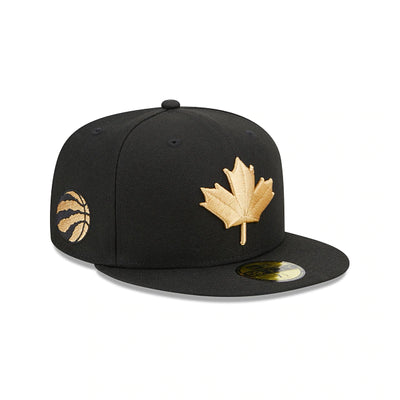 Toronto Raptors New Era Black Alternate City Edition 22/23 9Fifty Snapback - Pro League Sports Collectibles Inc.