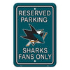 San Jose Sharks Sports Vault Reserved Parking Fan Sign - Pro League Sports Collectibles Inc.