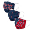 Boston Red Sox  FOCO MLB Face Mask Covers Adult 3 Pack - Pro League Sports Collectibles Inc.