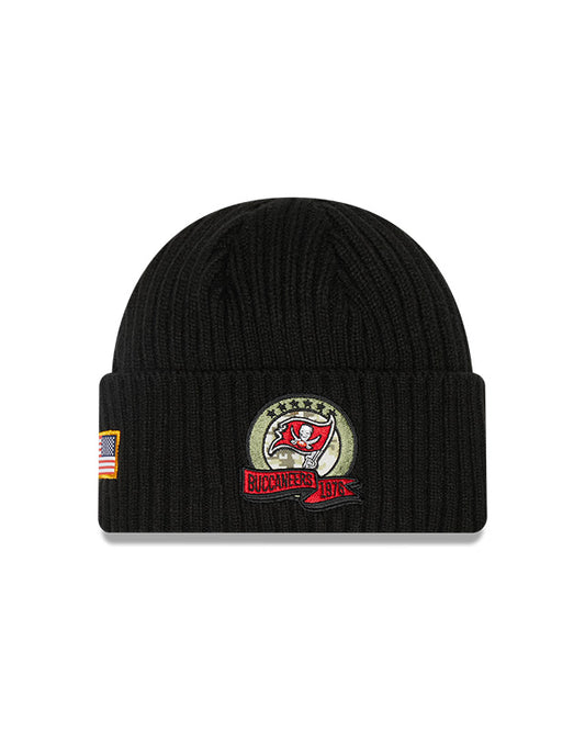 Tampa Bay Buccaneers New Era Salute To Service 2022 Sport Cuffed Knit Hat - Pro League Sports Collectibles Inc.