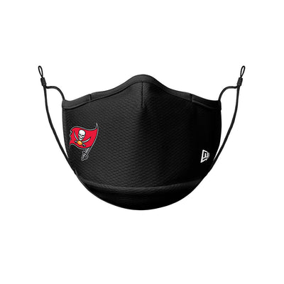 Tampa Bay Buccaneers New Era Black On-Field Face Cover Mask - Pro League Sports Collectibles Inc.