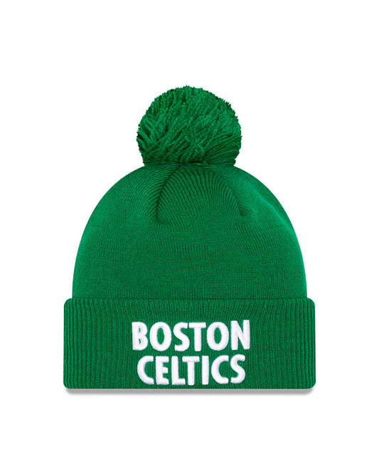 Boston Celtics Alternate Green New Era City Series 20 Pom Knit Toque - Pro League Sports Collectibles Inc.