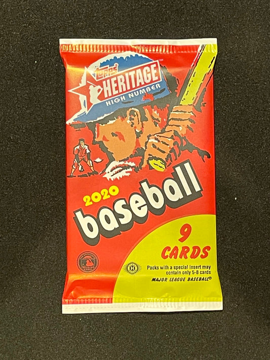 2020 Topps Heritage High Number Baseball Hobby Pack - 9 Cards Per Pack - Pro League Sports Collectibles Inc.