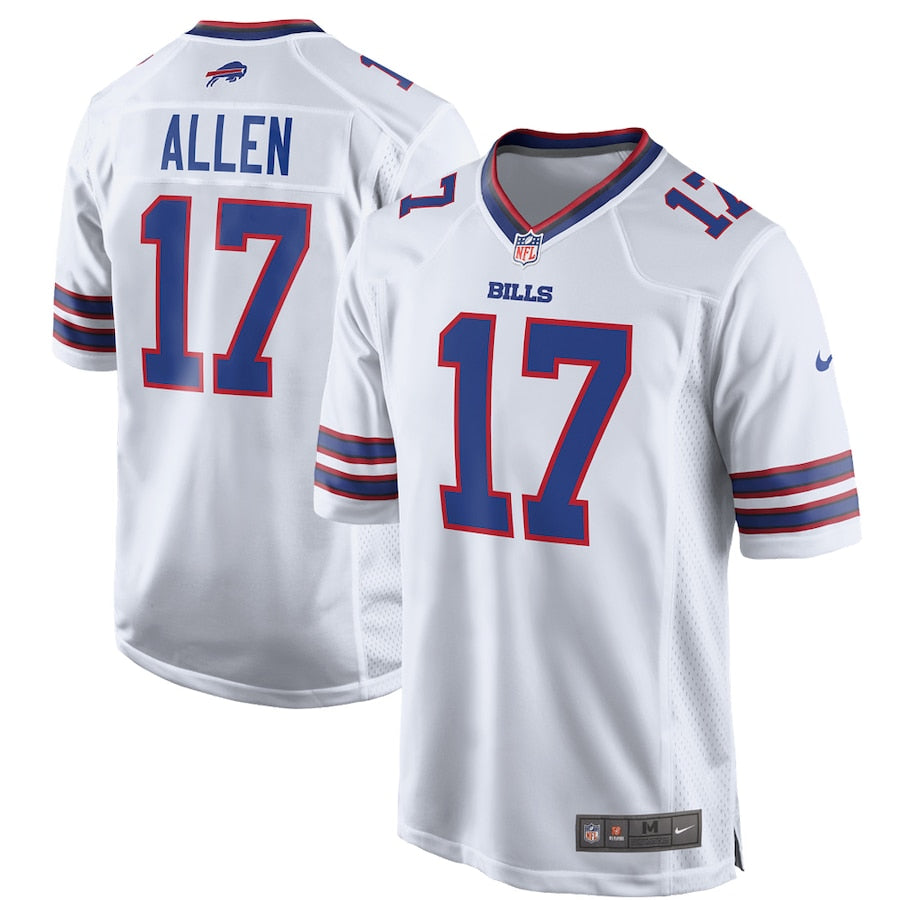 Josh Allen #17 Buffalo Bills White - Nike Game Finished Player Jersey