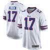Josh Allen #17 Buffalo Bills White - Nike Game Finished Player Jersey - Pro League Sports Collectibles Inc.