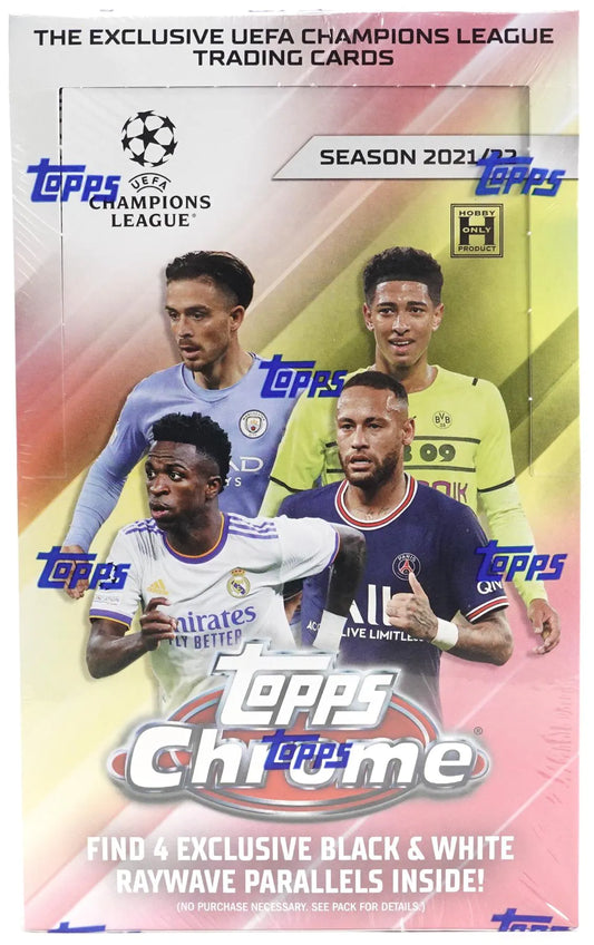 Topps Chrome UEFA Champions League Soccer 2021/22 Hobby Lite Box - Pro League Sports Collectibles Inc.