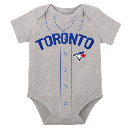 Infant Toronto Blue Jays Slug Romper Onesie 2 Pack Set - Pro League Sports Collectibles Inc.