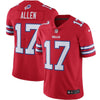 Josh Allen #17 Buffalo Bills Red Alternate Vapor Nike Limited Jersey - Pro League Sports Collectibles Inc.