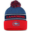 Montreal Canadiens Fanatics Branded Authentic Pro Locker Room Cuffed Pom Knit Hat - Black/Gray - Pro League Sports Collectibles Inc.