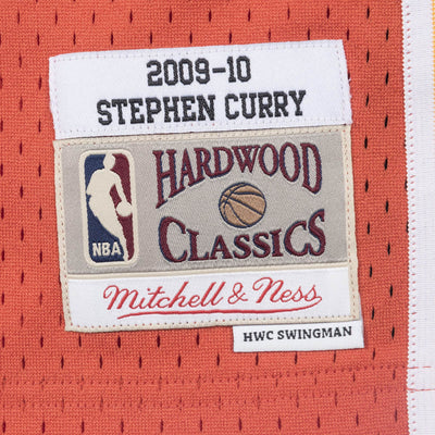 Stephen Curry Golden State Warriors Mitchell & Ness 2009-10 Hardwood Classic Swingman Alternate Jersey - Orange - Pro League Sports Collectibles Inc.