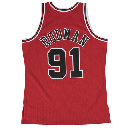 Dennis Rodman Chicago Bulls Mitchell & Ness 1997-98 Hardwood Classic Swingman Away Jersey - Pro League Sports Collectibles Inc.