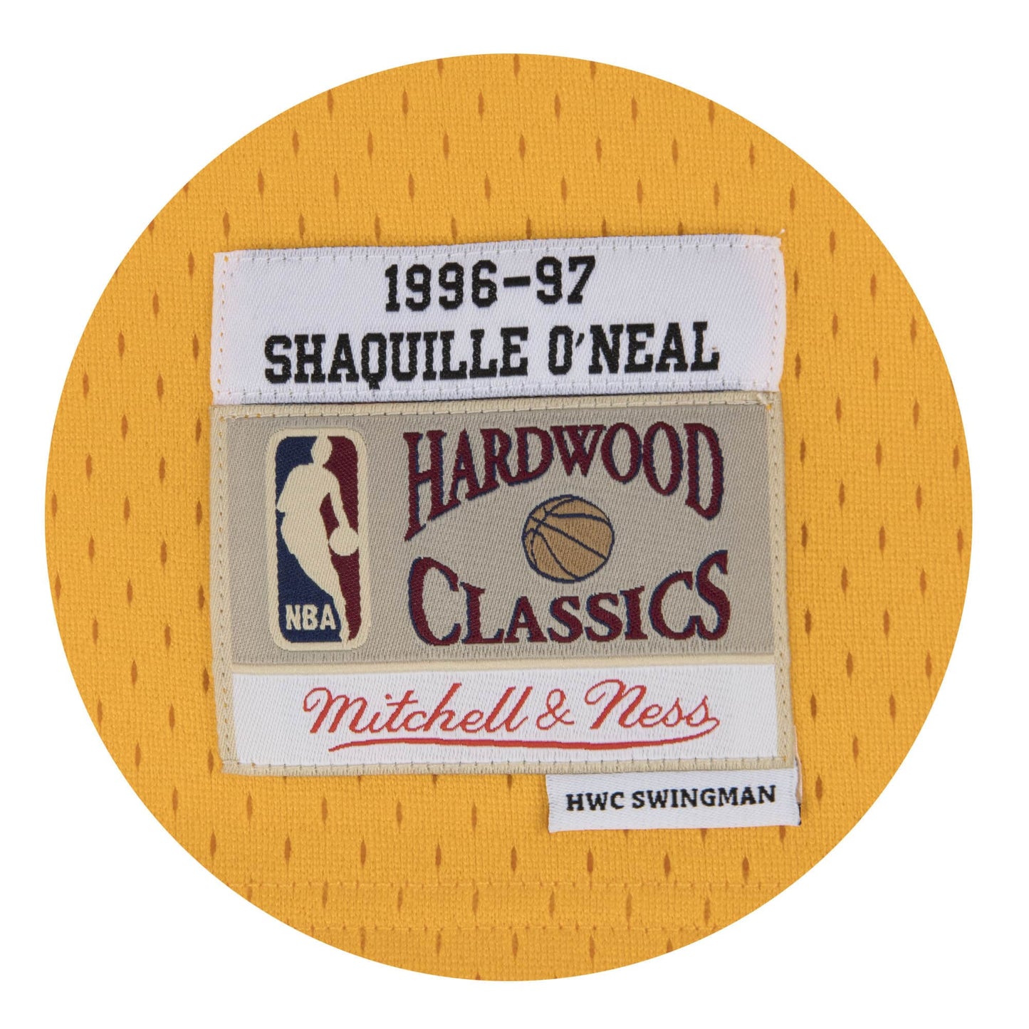 Shaquille O'Neal Los Angeles Lakers Mitchell & Ness 1996-97 Hardwood Classic Swingman Away Jersey - Pro League Sports Collectibles Inc.