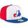 Montreal Expos New Era Tri-Colour Authentic Collection On-Field Home 59FIFTY Fitted Hat - Pro League Sports Collectibles Inc.