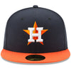 Houston Astros New Era Navy/Orange Authentic Collection On-Field 59FIFTY Road Fitted Hat - Pro League Sports Collectibles Inc.
