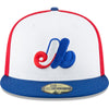 Montreal Expos New Era Tri-Colour Authentic Collection On-Field Home 59FIFTY Fitted Hat - Pro League Sports Collectibles Inc.