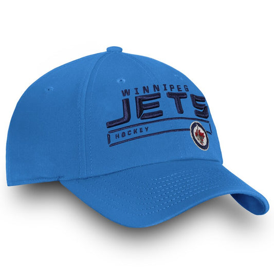 Winnipeg Jets Fanatics Authentic Pro Rinkside Fundamental Adjustable Hat - Blue - Pro League Sports Collectibles Inc.